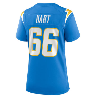 Bobby Hart 66 Los Angeles Chargers Women's Team Game Jersey - Powder Blue