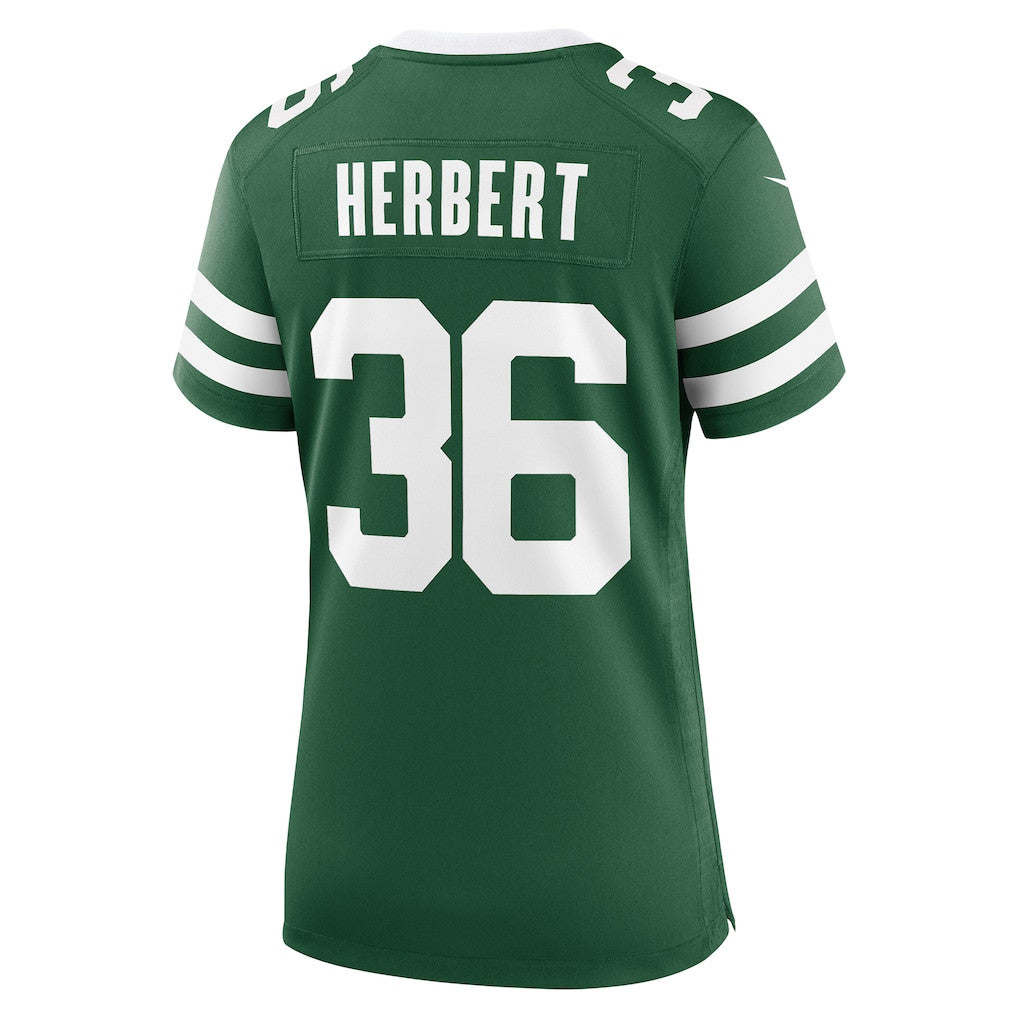 Khalil Herbert 36 New York Jets Women's Team Game Jersey - Legacy Green