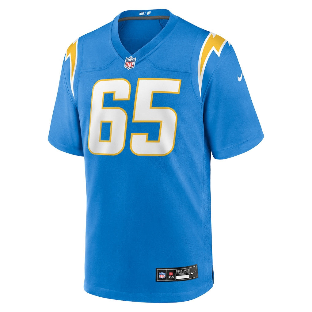Michael Dunn 65 Los Angeles Chargers Team Game Men Jersey - Powder Blue