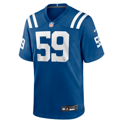 Buddy Johnson 59 Indianapolis Colts Team Game Men Jersey - Royal