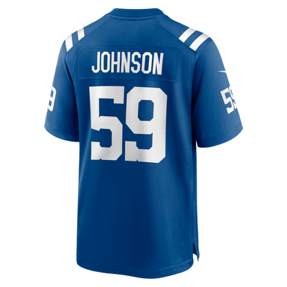 Buddy Johnson 59 Indianapolis Colts Team Game Men Jersey - Royal