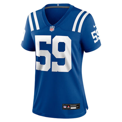 Buddy Johnson 59 Indianapolis Colts Women's Team Game Jersey - Royal