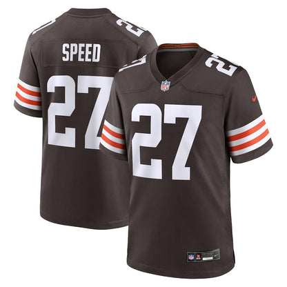 Ameer Speed 27 Cleveland Browns Team Game Men Jersey - Brown