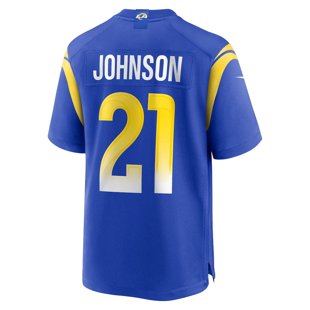 Alex Johnson 21 Los Angeles Rams Team Game Men Jersey - Royal