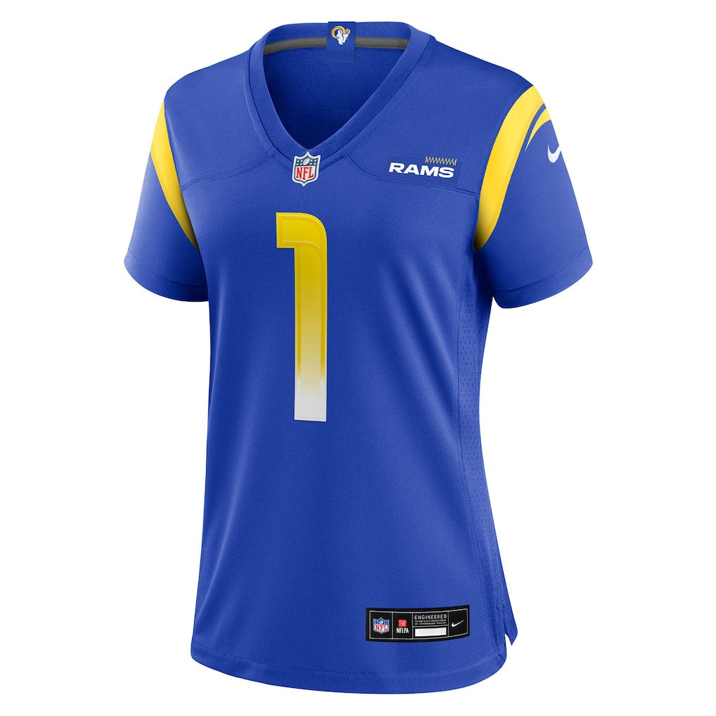 Emmanuel Forbes Jr. 1 Los Angeles Rams Women's Team Game Jersey - Royal
