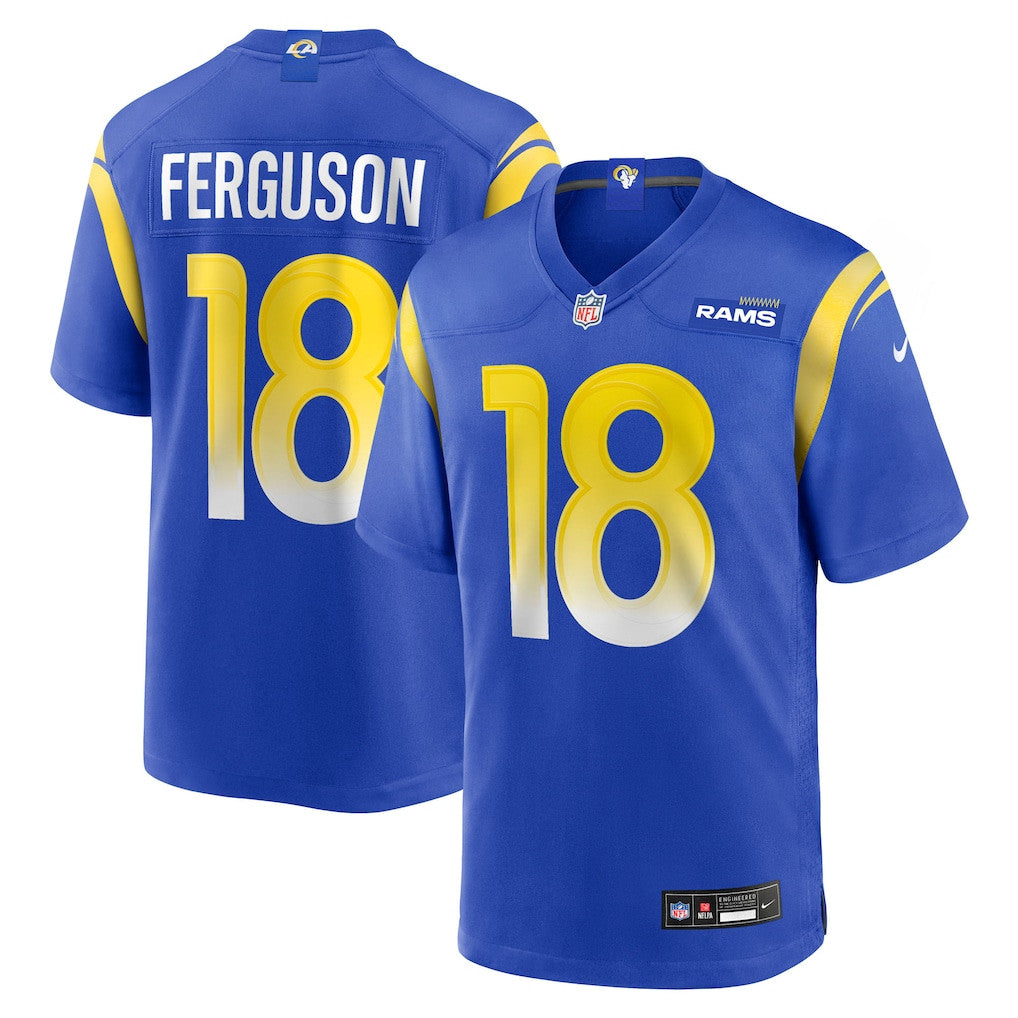 Terrance Ferguson 18 Los Angeles Rams Team Game Men Jersey - Royal