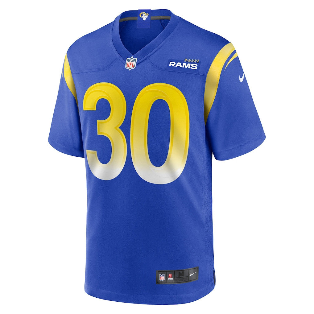 Josh Wallace 30 Los Angeles Rams Team Game Men Jersey - Royal