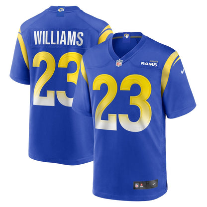 Kyren Williams 23 Los Angeles Rams Game Men Jersey - Royal