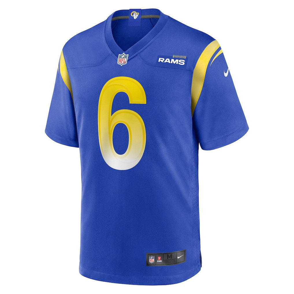 Tre'Vius Hodges-Tomlinson 6 Los Angeles Rams Game Men Jersey - Royal