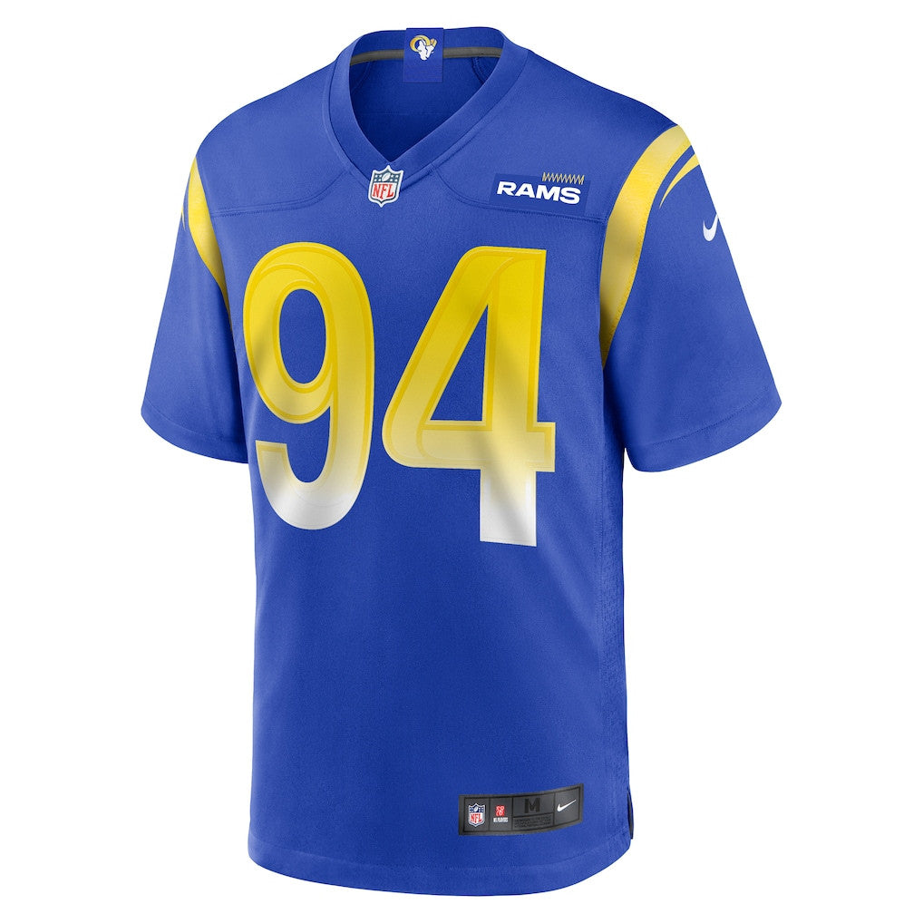 Desjuan Johnson 94 Los Angeles Rams Game Men Jersey - Royal