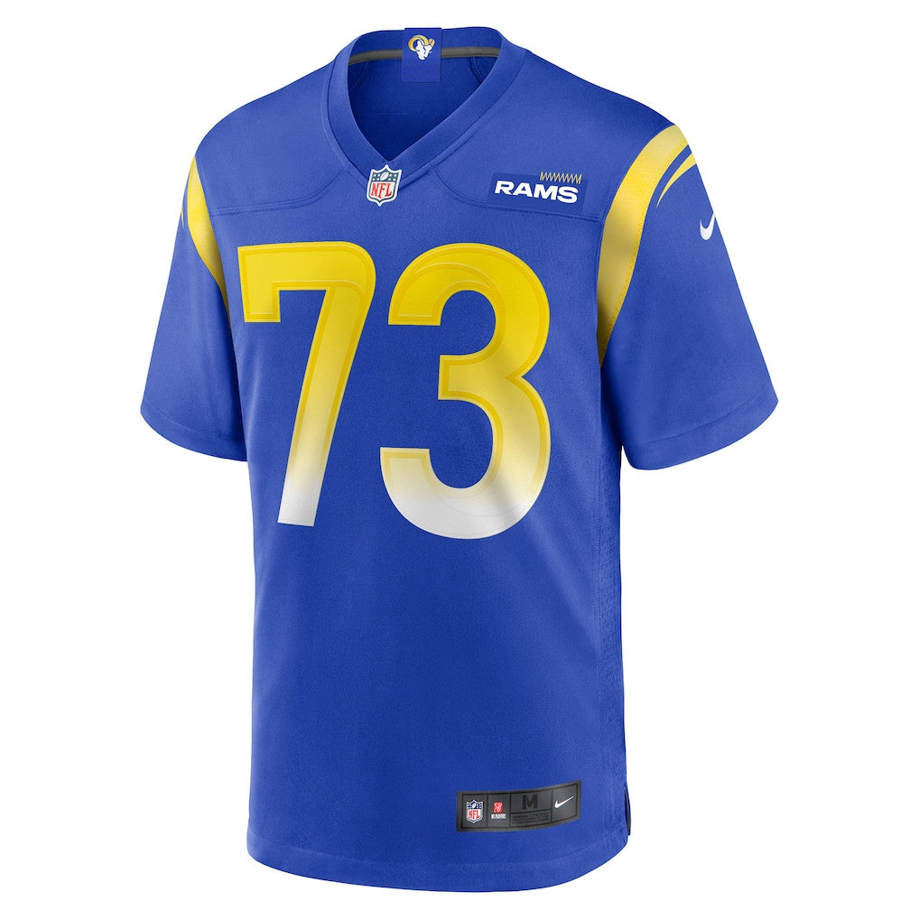 Steve Avila 73 Los Angeles Rams Game Men Jersey - Royal
