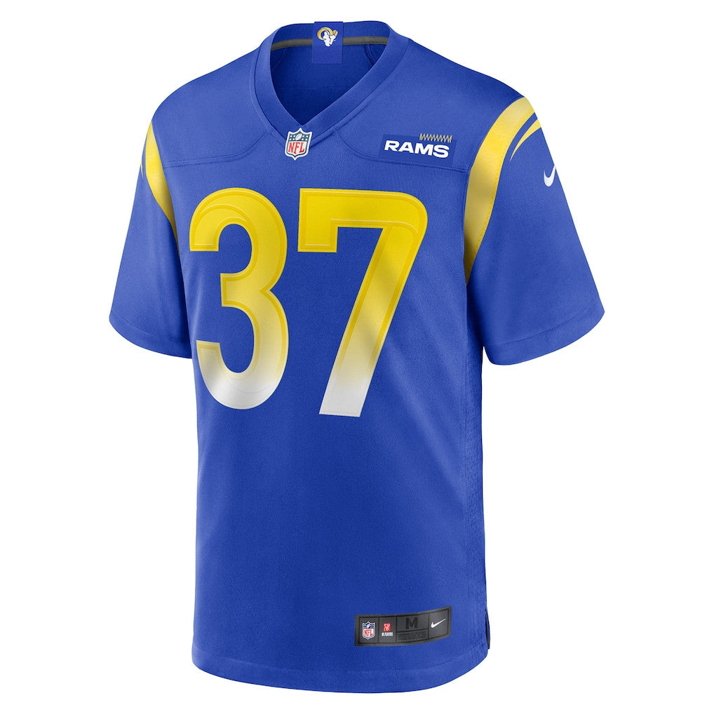 Quentin Lake 37 Los Angeles Rams Game Men Jersey - Royal