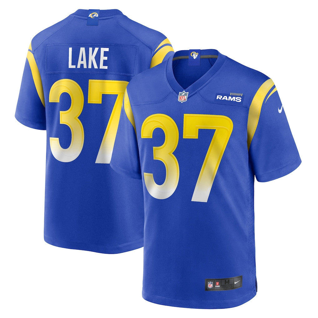 Quentin Lake 37 Los Angeles Rams Game Men Jersey - Royal