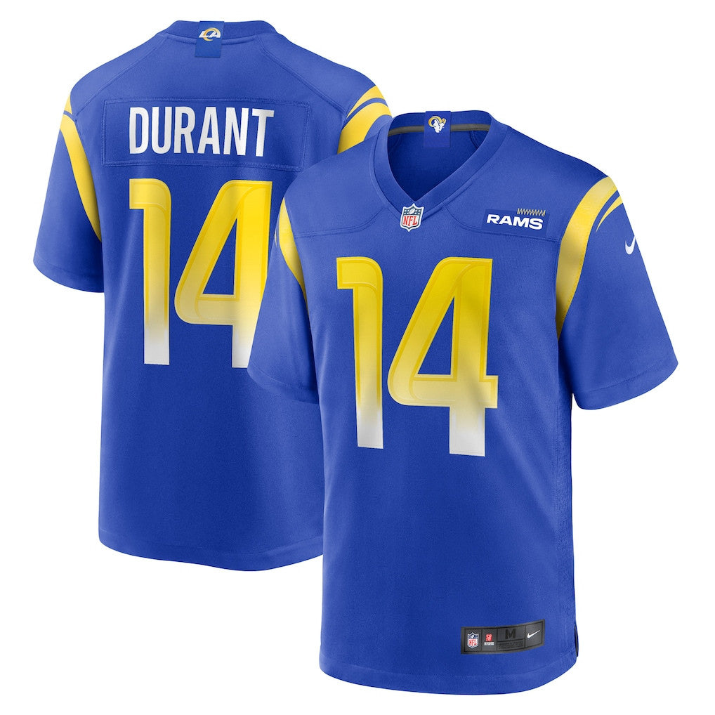 Cobie Durant 14 Los Angeles Rams Game Men Jersey - Royal