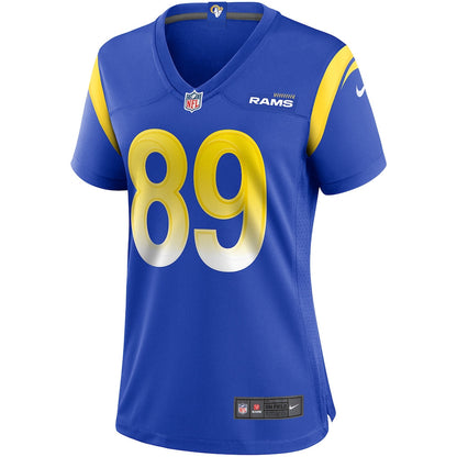Tyler Higbee 89 Los Angeles Rams Women's Team Game Jersey - Royal