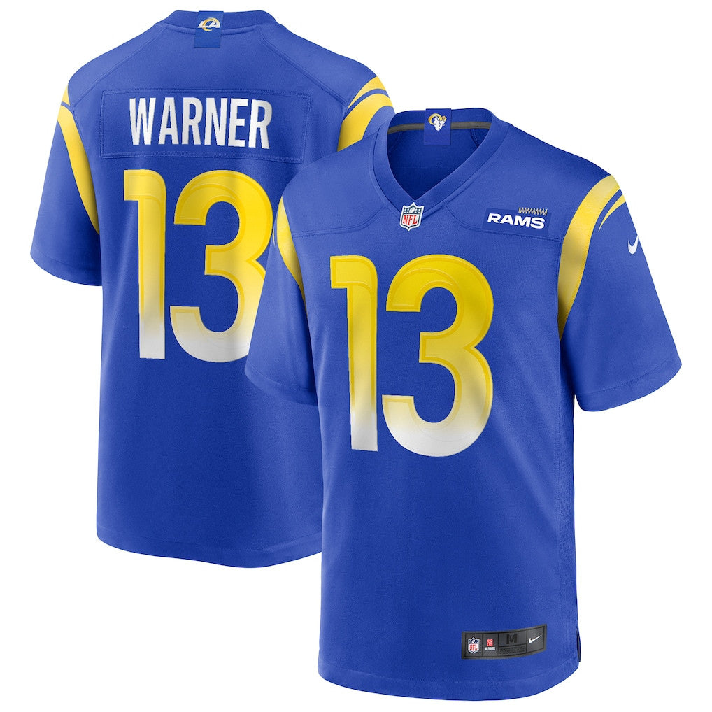 Kurt Warner 13 Los Angeles Rams Game Men Jersey - Royal