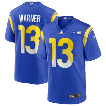 Kurt Warner 13 Los Angeles Rams Game Men Jersey - Royal
