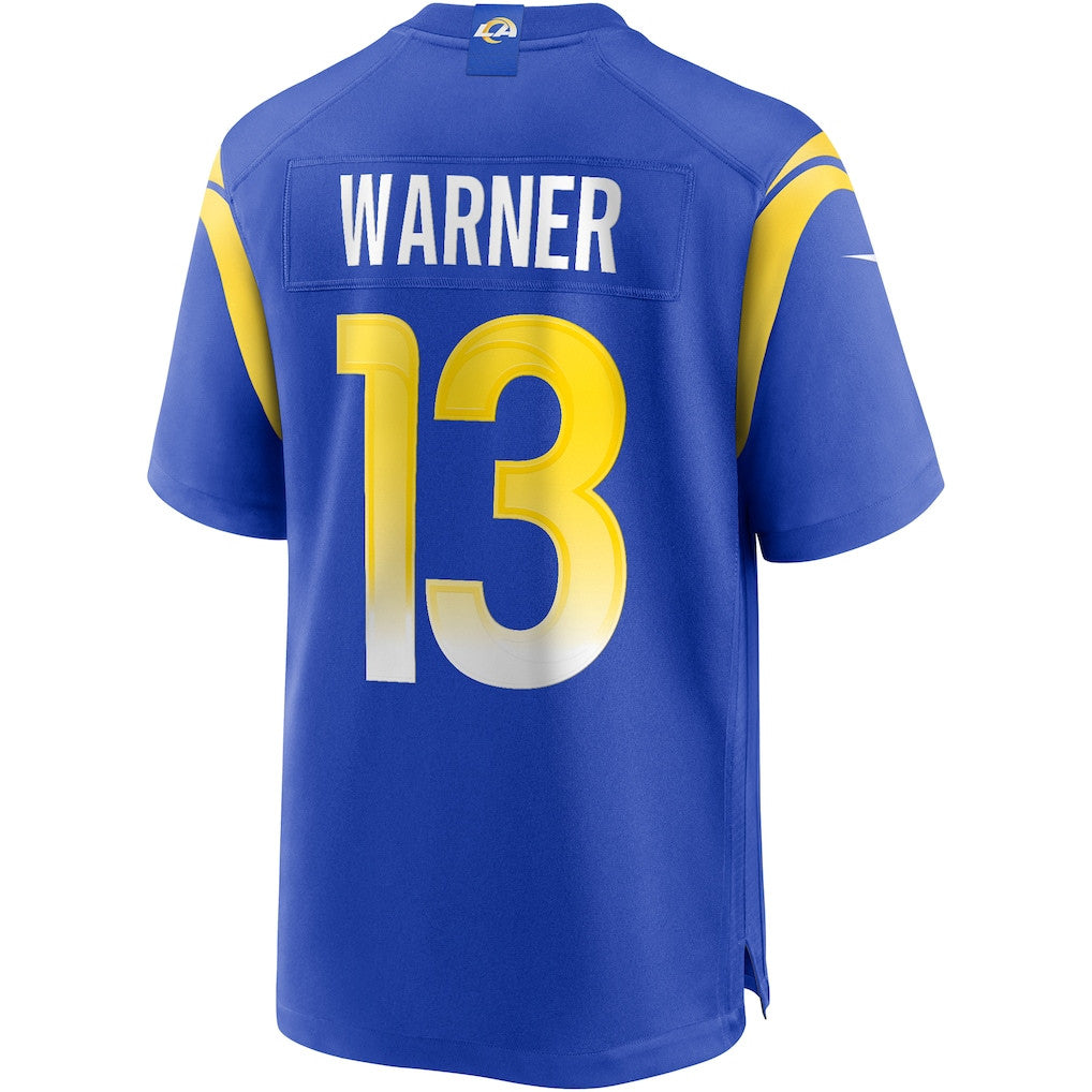 Kurt Warner 13 Los Angeles Rams Game Men Jersey - Royal
