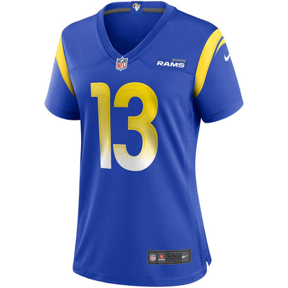 Kurt Warner 13 Los Angeles Rams Women's Team Game Jersey - Royal