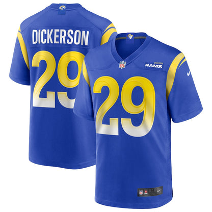 Eric Dickerson 29 Los Angeles Rams Game Men Jersey - Royal