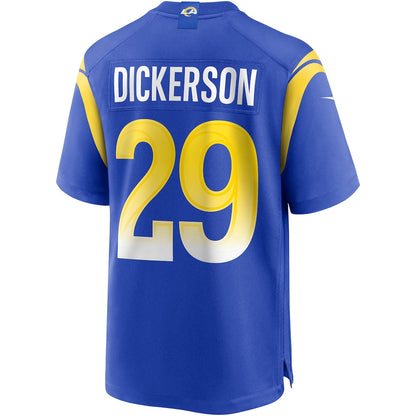 Eric Dickerson 29 Los Angeles Rams Game Men Jersey - Royal