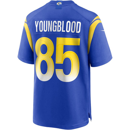 Jack Youngblood 85 Los Angeles Rams Game Men Jersey - Royal