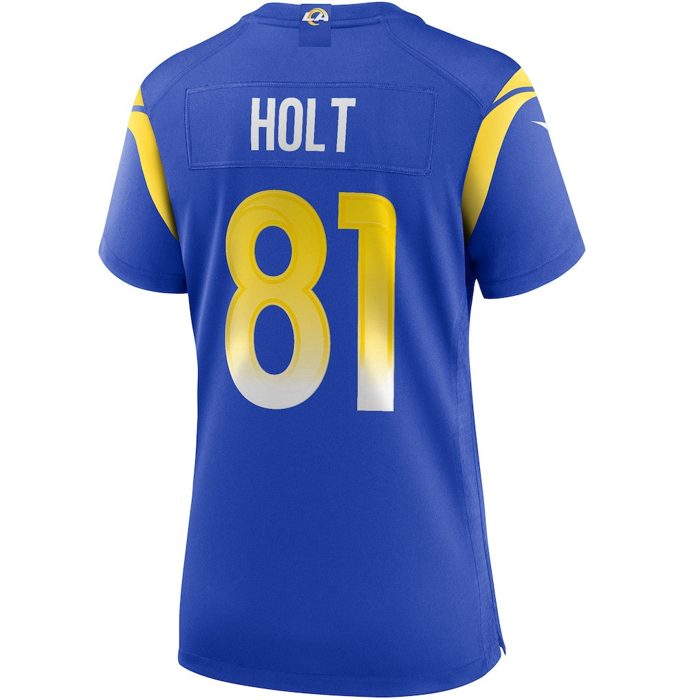 Torry Holt 81 Los Angeles Rams Women's Team Game Jersey - Royal