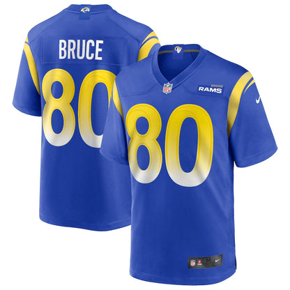 Isaac Bruce 80 Los Angeles Rams Game Men Jersey - Royal