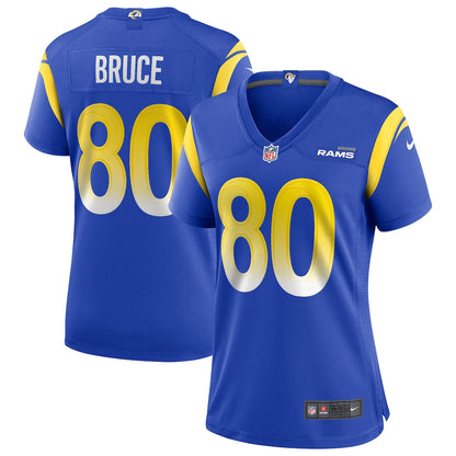 Isaac Bruce 80 Los Angeles Rams Women's Team Game Jersey - Royal