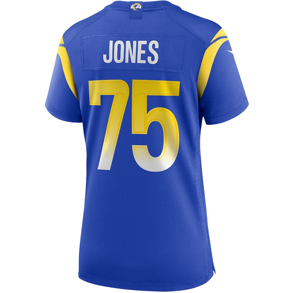 Deacon Jones 75 Los Angeles Rams Women's Team Game Jersey - Royal