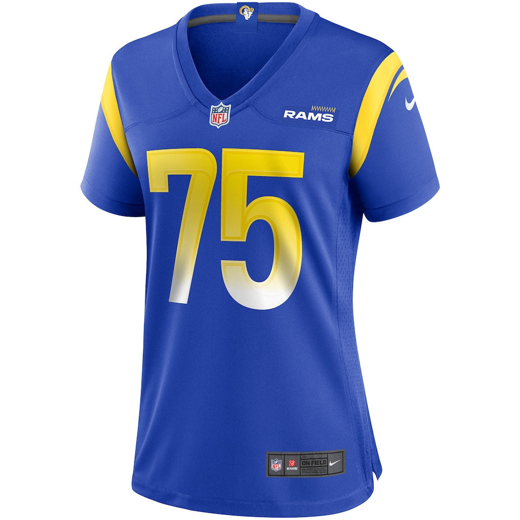 Deacon Jones 75 Los Angeles Rams Women's Team Game Jersey - Royal