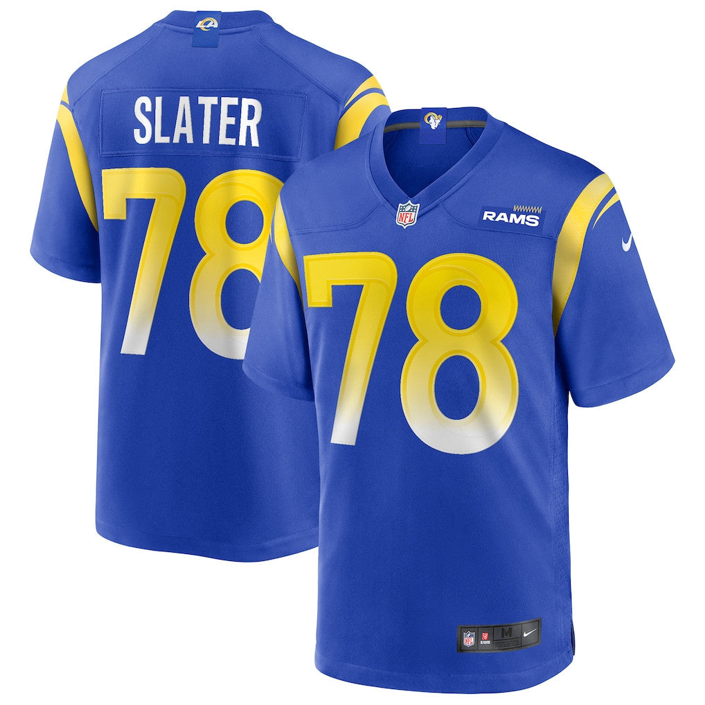 Jackie Slater 78 Los Angeles Rams Game Men Jersey - Royal