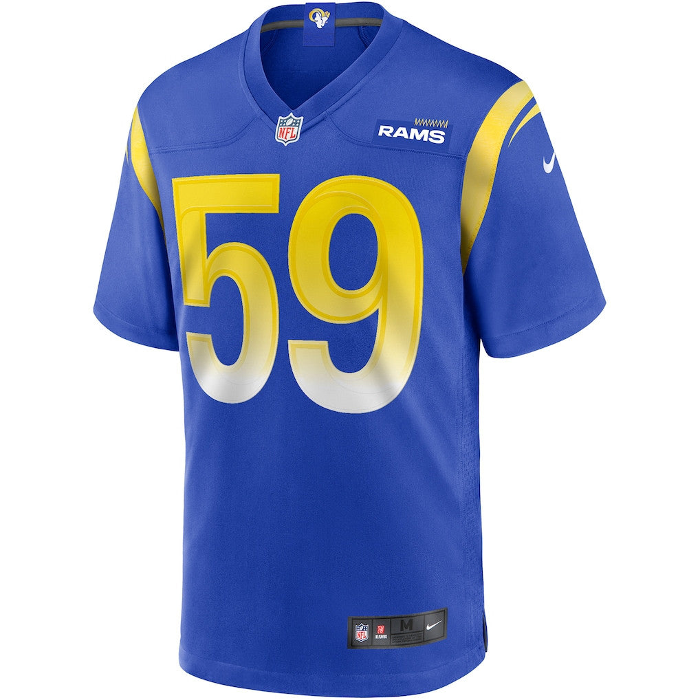 London Fletcher 59 Los Angeles Rams Game Men Jersey - Royal