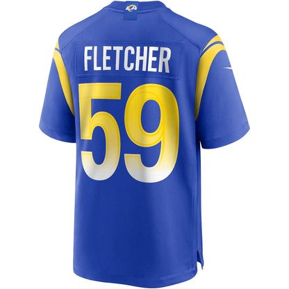 London Fletcher 59 Los Angeles Rams Game Men Jersey - Royal