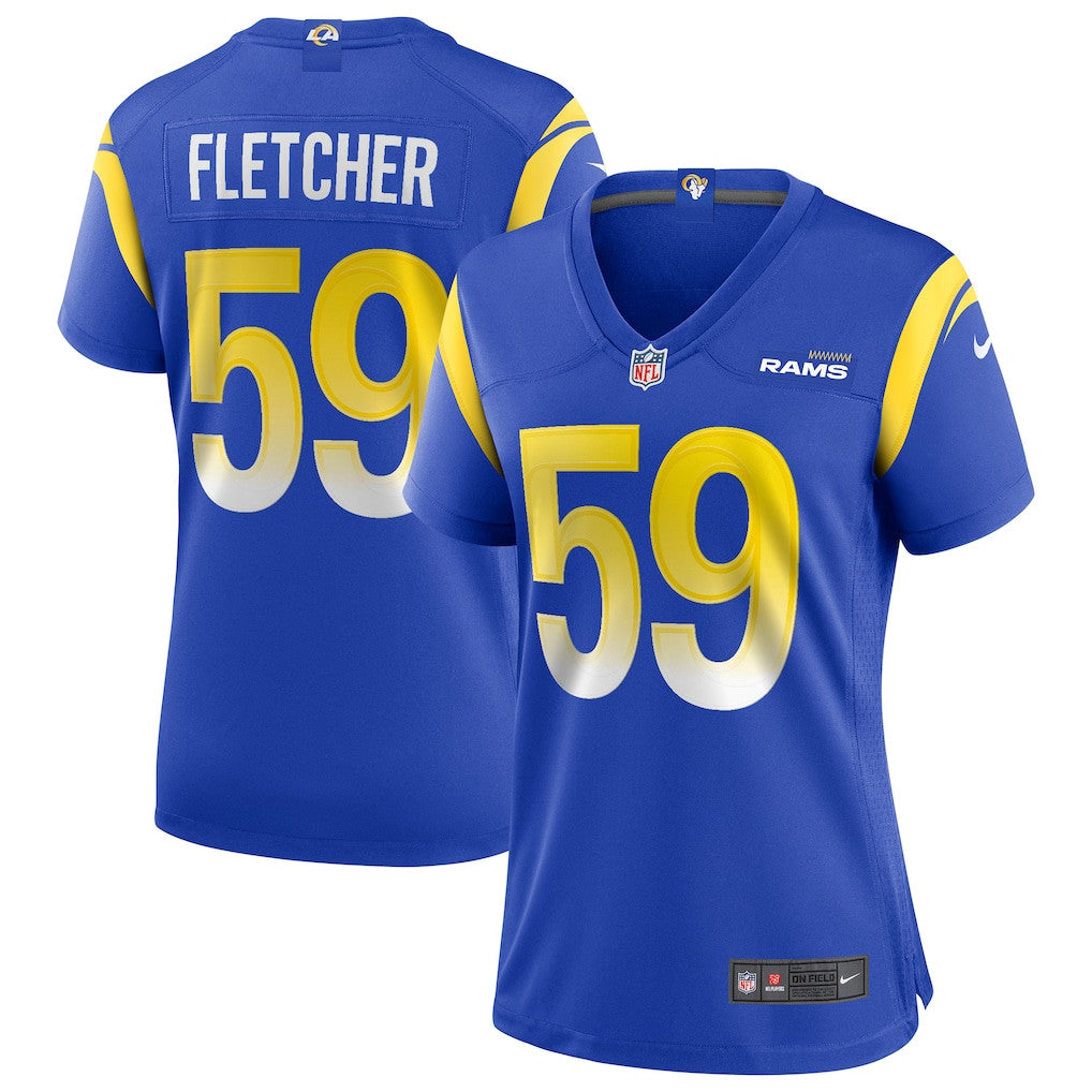 London Fletcher 59 Los Angeles Rams Women's Team Game Jersey - Royal