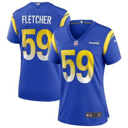 London Fletcher 59 Los Angeles Rams Women's Team Game Jersey - Royal