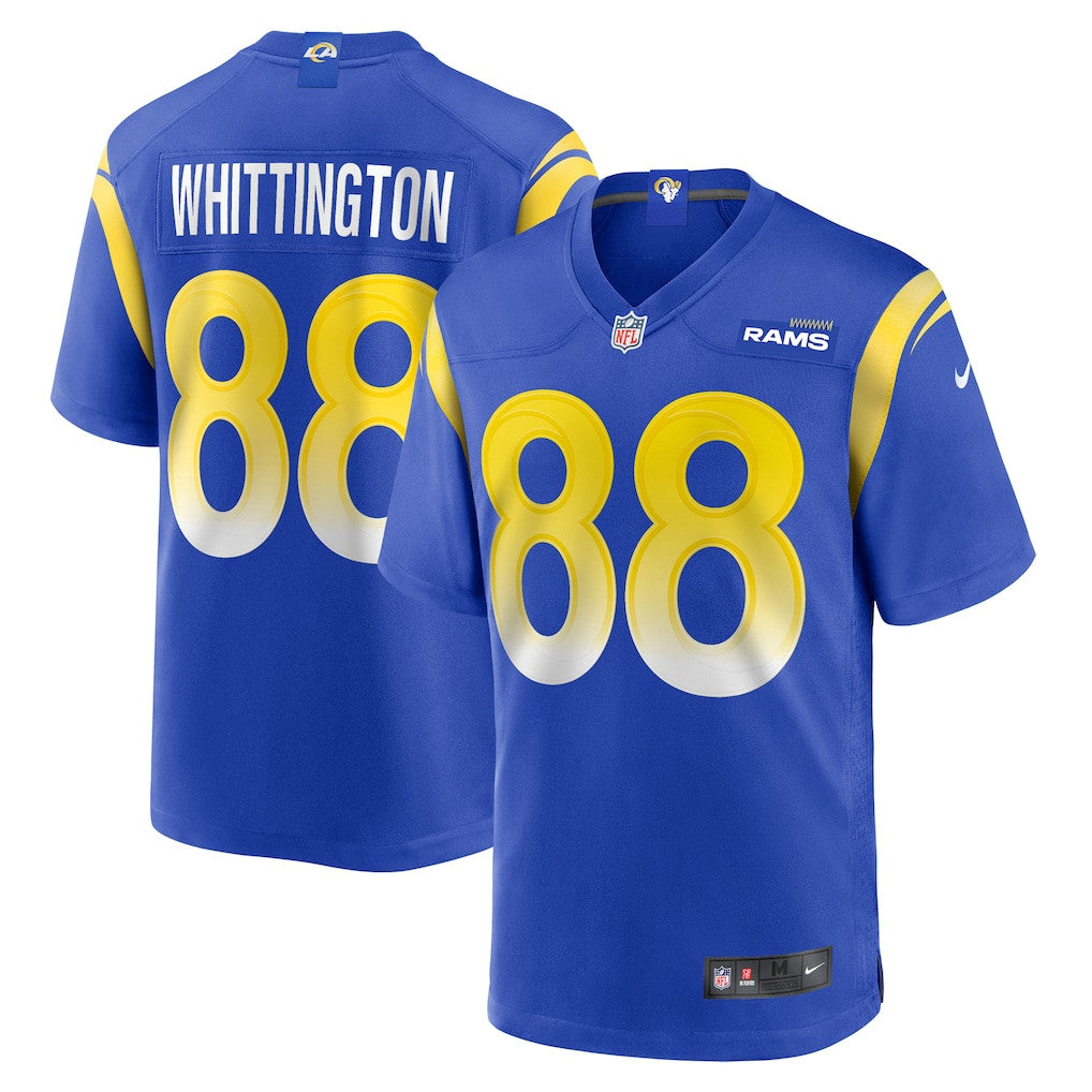 Jordan Whittington 88 Los Angeles Rams Game Men Jersey - Royal