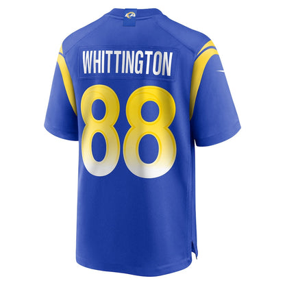 Jordan Whittington 88 Los Angeles Rams Game Men Jersey - Royal