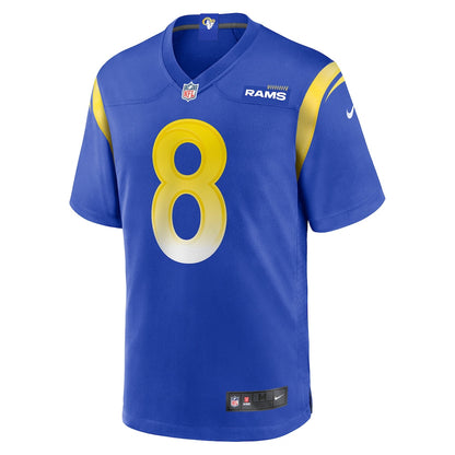 Jared Verse 8 Los Angeles Rams Game Men Jersey - Royal