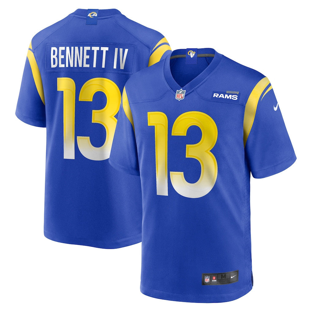 Stetson Bennett IV 13 Los Angeles Rams Game Men Jersey - Royal