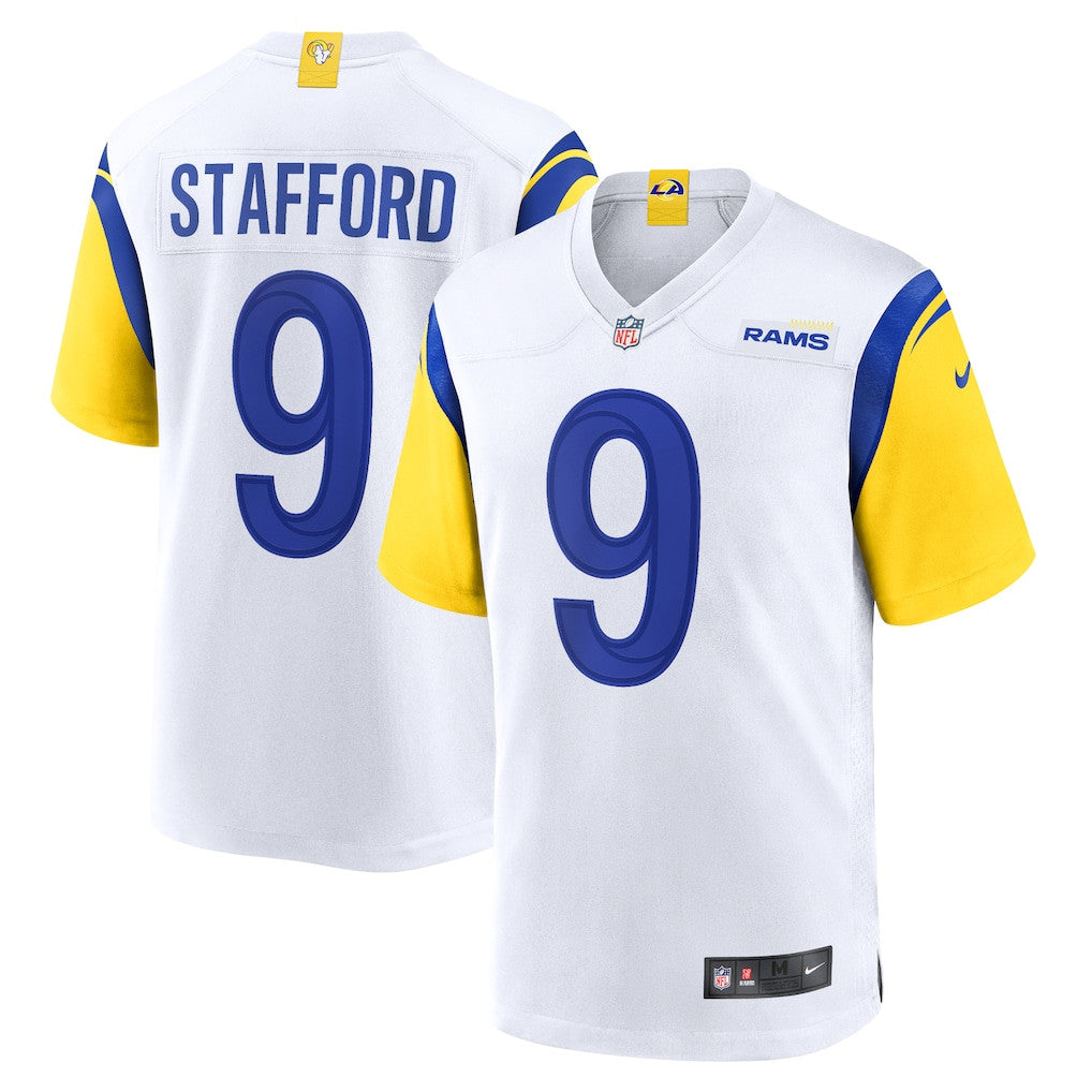 Matthew Stafford 9 Los Angeles Rams Game Men Jersey - White