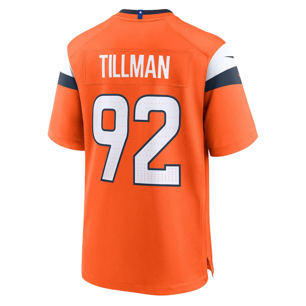 Dondrea Tillman 92 Denver Broncos Team Game Men Jersey - Orange