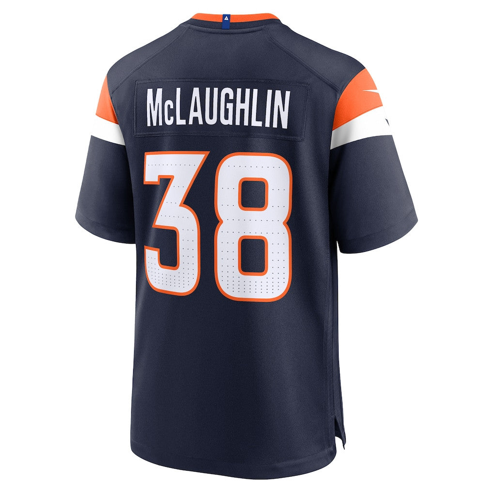 Jaleel McLaughlin 38 Denver Broncos Alternate Game Men Jersey - Navy