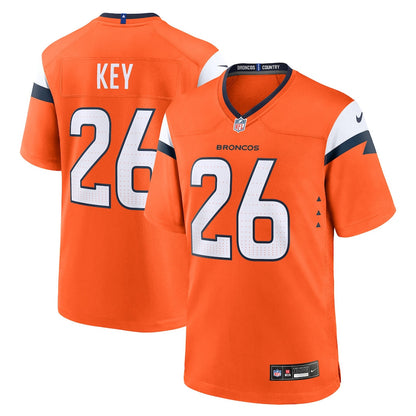 Devon Key 26 Denver Broncos Team Game Men Jersey - Orange