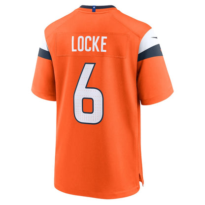 P.J. Locke 6 Denver Broncos Team Game Men Jersey - Orange
