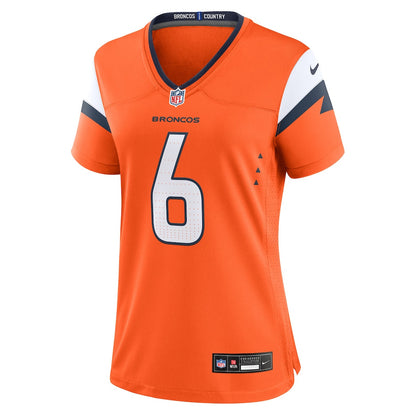 P.J. Locke 6 Denver Broncos Women's Team Game Jersey - Orange