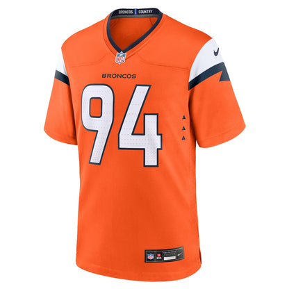 Jordan Jackson 94 Denver Broncos Team Game Men Jersey - Orange