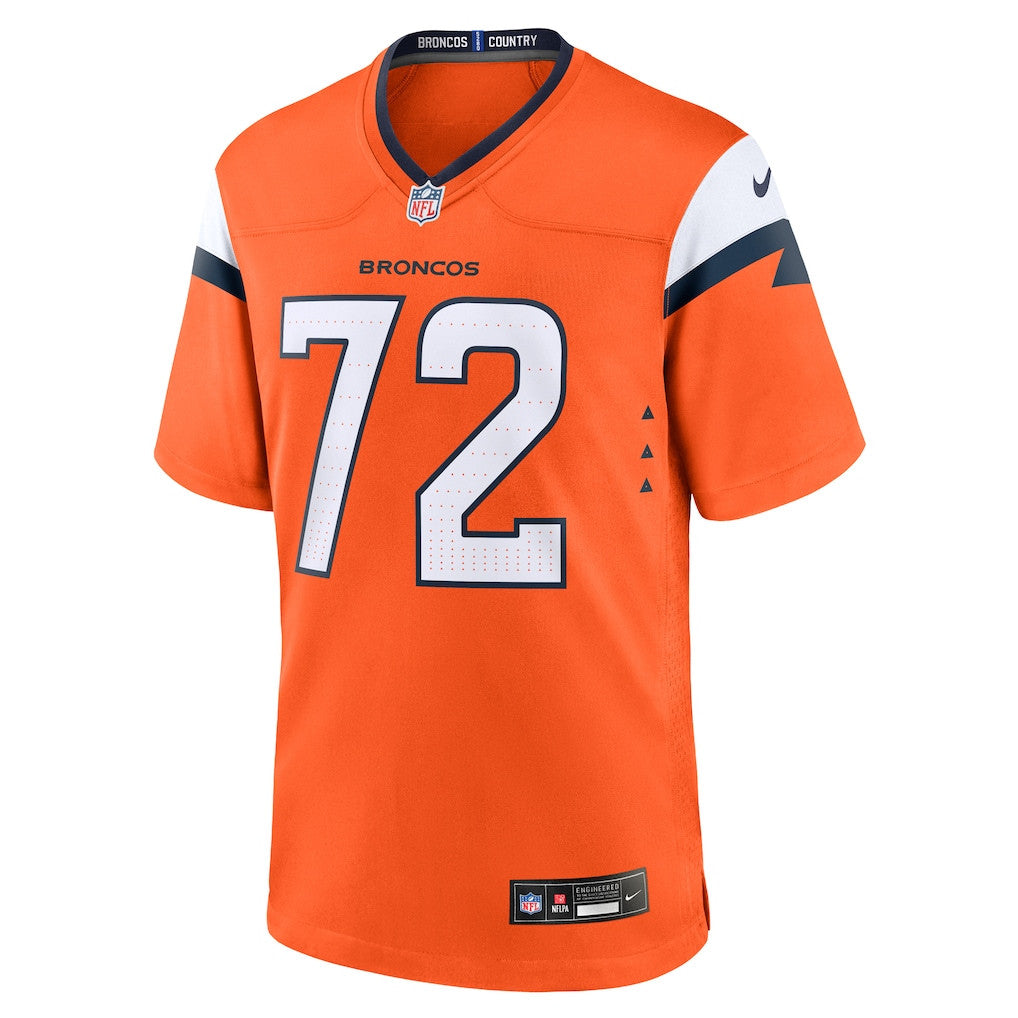 Garett Bolles 72 Denver Broncos Team Game Men Jersey - Orange