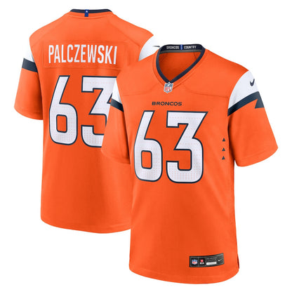 Alex Palczewski 63 Denver Broncos Team Game Men Jersey - Orange