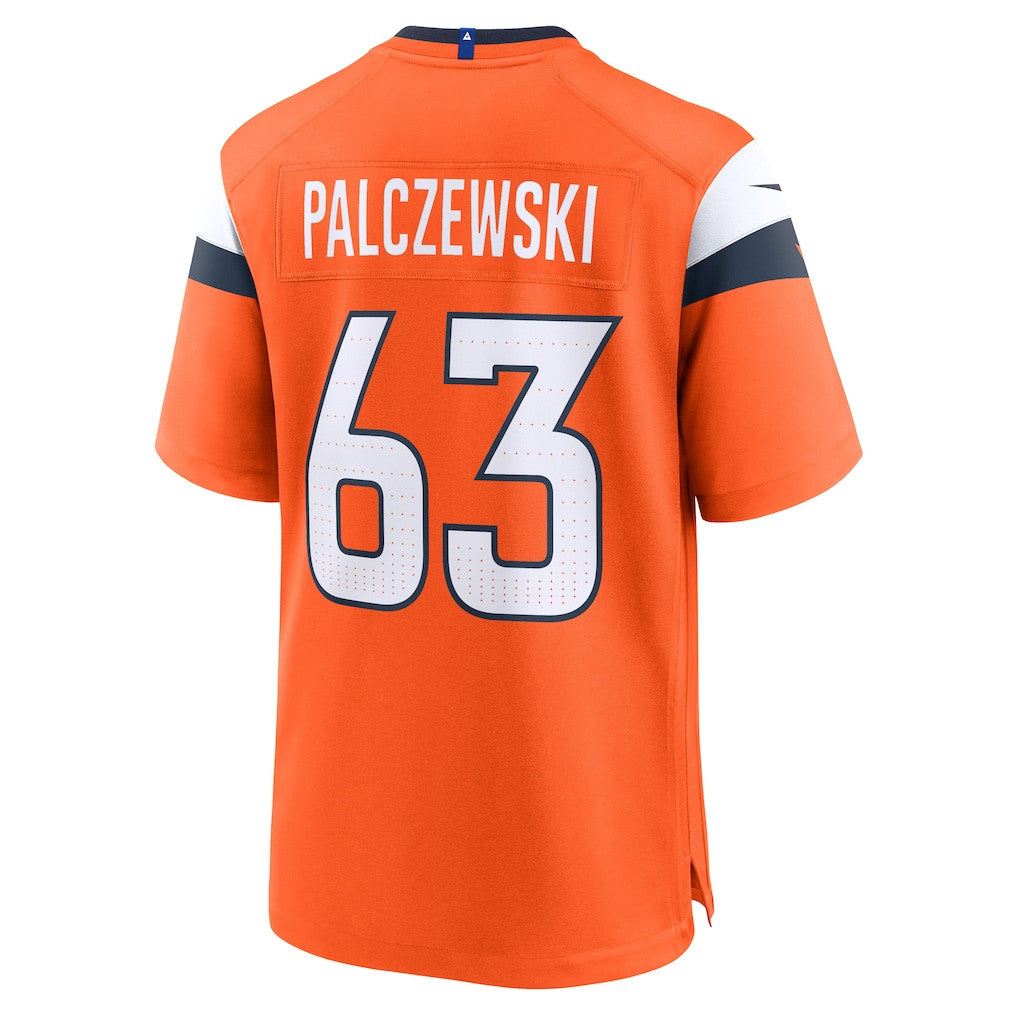 Alex Palczewski 63 Denver Broncos Team Game Men Jersey - Orange